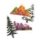 12 Pack: Tree & Mountain Die Cut Stickers by Recollections™